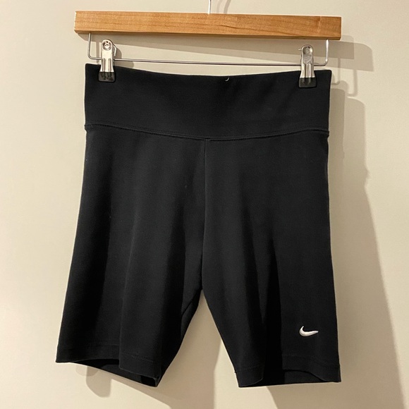 Nike Pants - Nike ➰ ladies black high waisted Nike shorts S